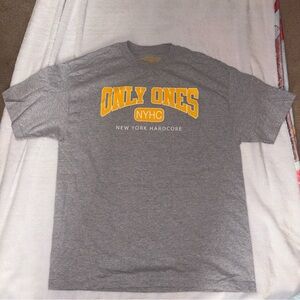 Only Ones Shirt Mens XL Gray NYHC New York Hardcore Band Mind Is Everything